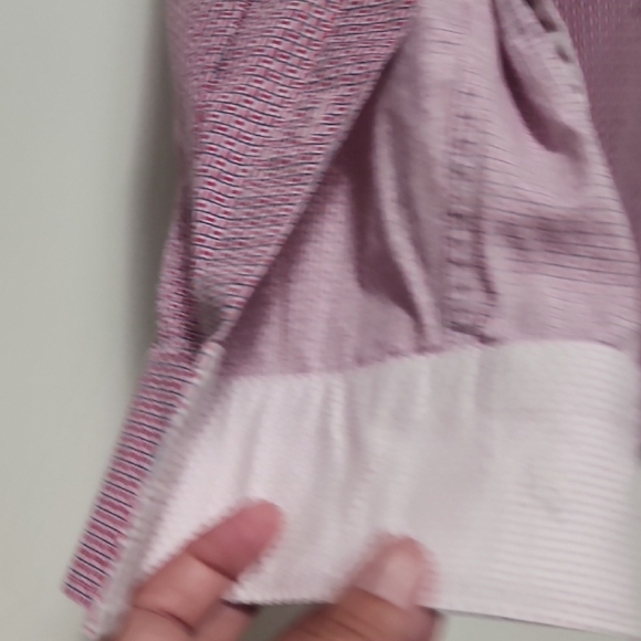 Ted Baker Endurance Slim Fit Pink And Red Button Down Shirt - Picture 9 of 9